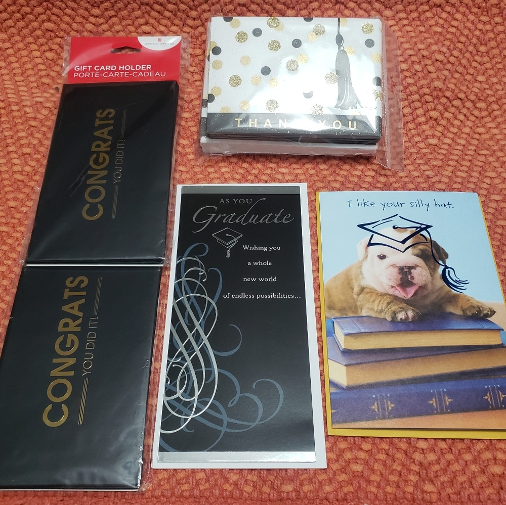 Graduation card lot
